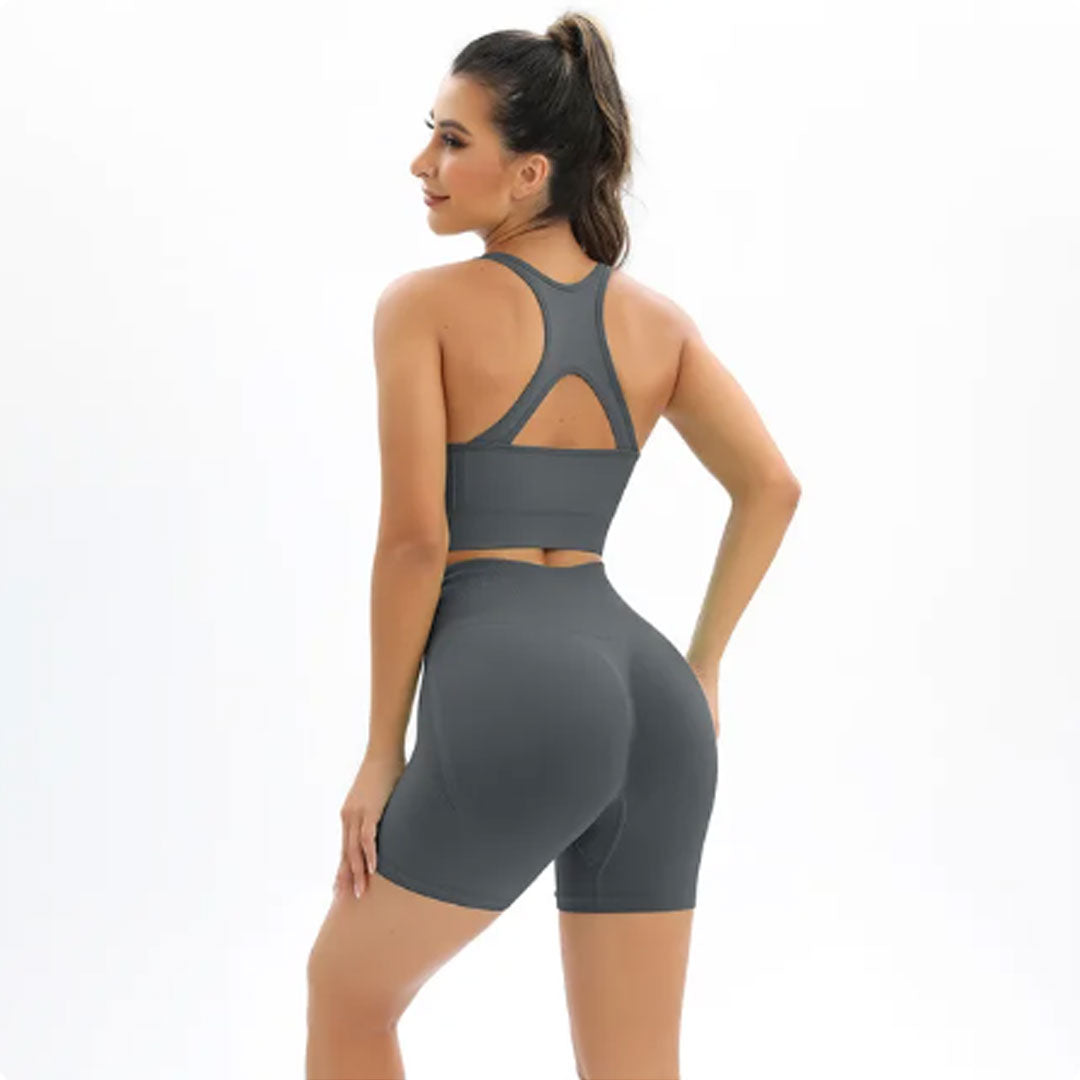 FREYSHA Ultimate Flex Women's Active Set Enhancing Shorts Workout Tracksuit
