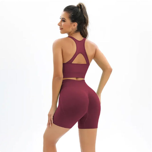 FREYSHA Ultimate Flex Women's Active Set Enhancing Shorts Workout Tracksuit