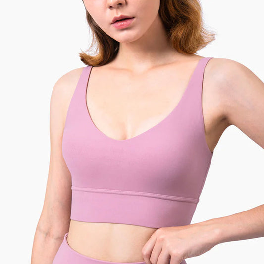 FREYSHA Crop Top Bra Shorts Nude Feeling Sport Suit Workout Outfit Fitness Wear