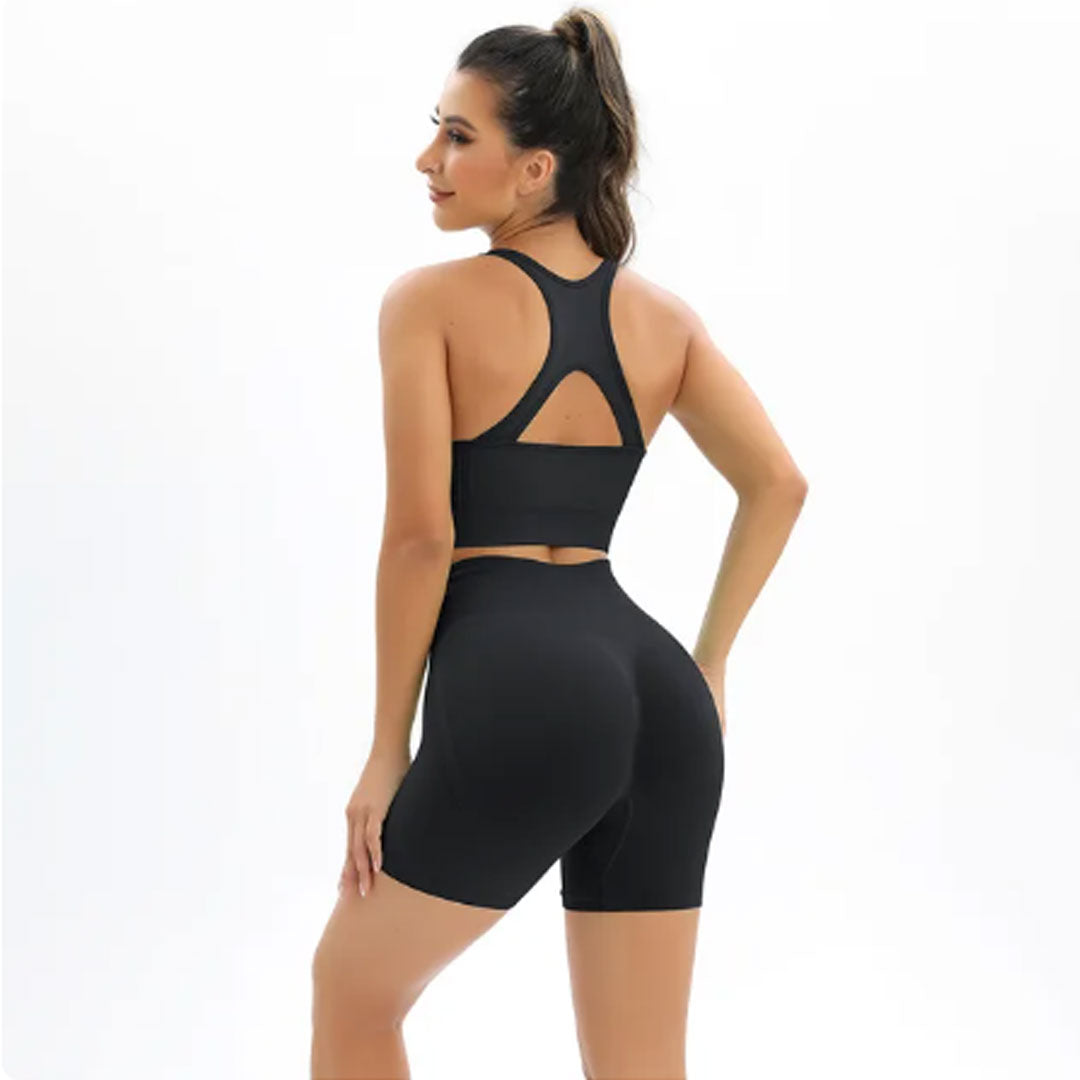 FREYSHA Ultimate Flex Women's Active Set Enhancing Shorts Workout Tracksuit