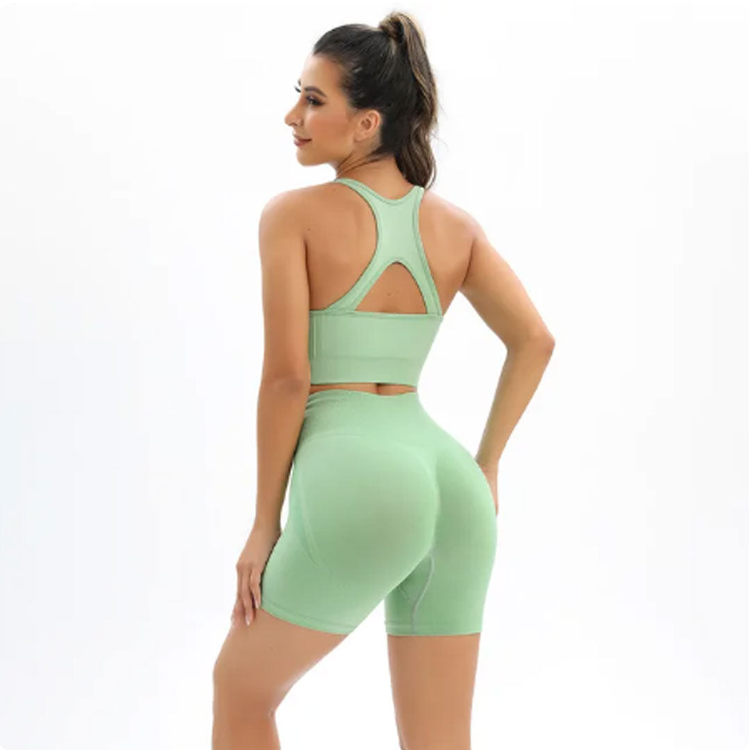 FREYSHA Ultimate Flex Women's Active Set Enhancing Shorts Workout Tracksuit