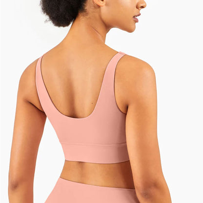 FREYSHA Crop Top Bra Shorts Nude Feeling Sport Suit Workout Outfit Fitness Wear