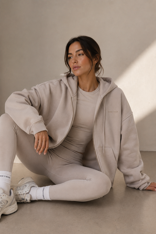 The Oversized Zip Hoodie